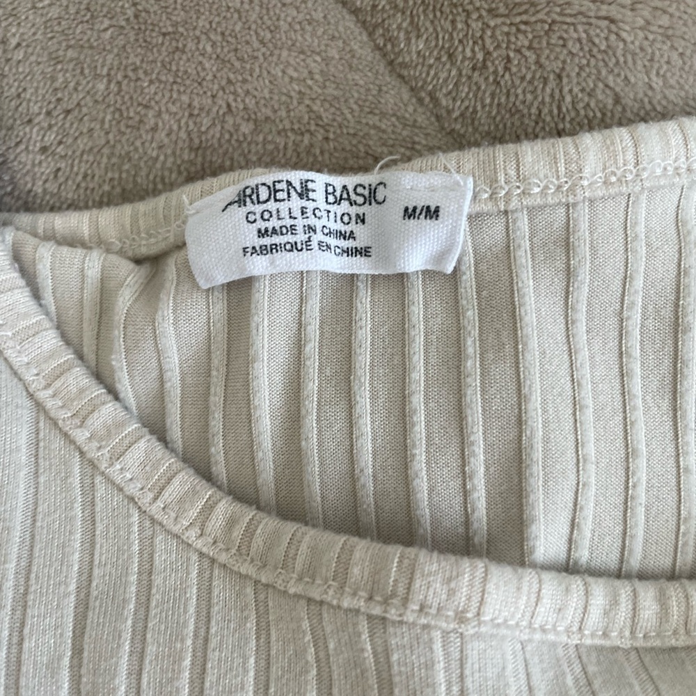 Ardene Ivory Ribbed Tank Top - Picture 3 of 3